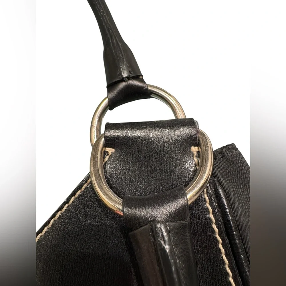 Vintage Prada Nylon Small Handbag. Black. GUC